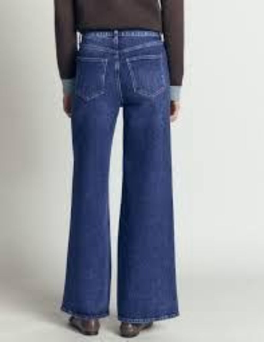 Boden High Rise Wide Leg Stretch Jean Sz 30 Medium Wash
